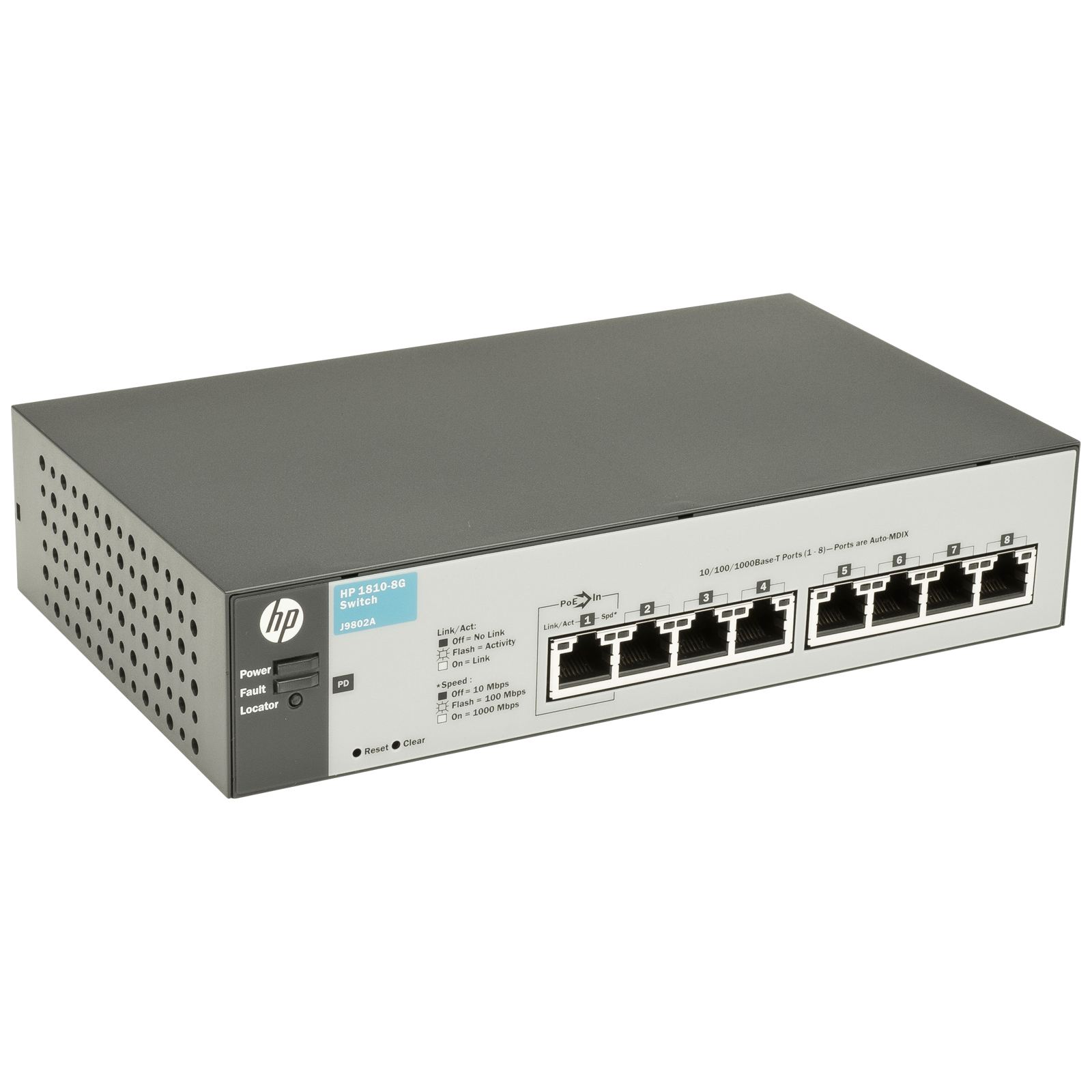 Switch HP 1810-8G v2 - J9802A